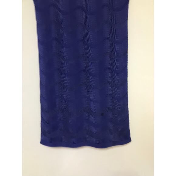 MISSONI amethyst purple woven knit merino wool sleeveless shift midi dress - Picture 2 of 12